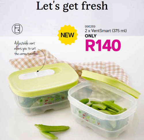 Tupperware 2 x Vent Smart 375 ML