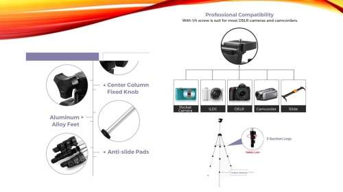 Universal Portable Tripod - Lightweight