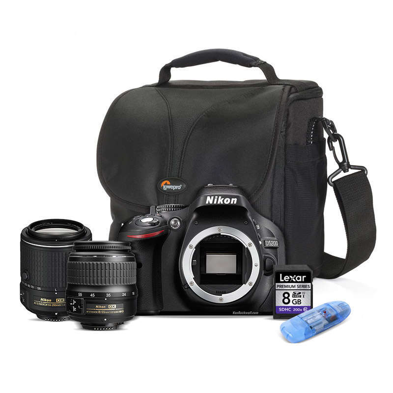 Nikon D5200 24MP Twin Lens Value Bundle *** FREE  WU-1A Wireless Adaptor (Worth R1,500) Included ***