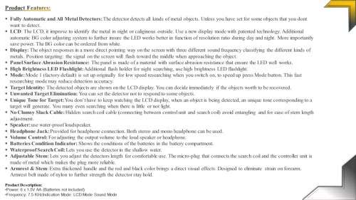 MD3010II Gold,Metal Detector - KIDS/ADULTS