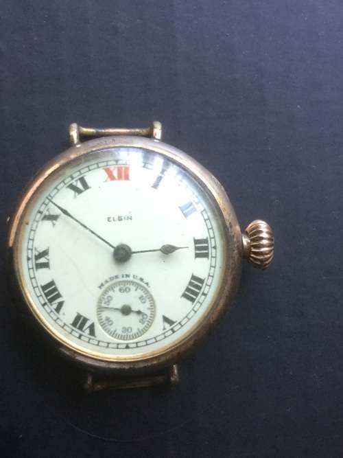 ELGIN, Trench Watch of 1917 (WW1)... Needs Attention  VERY RARE