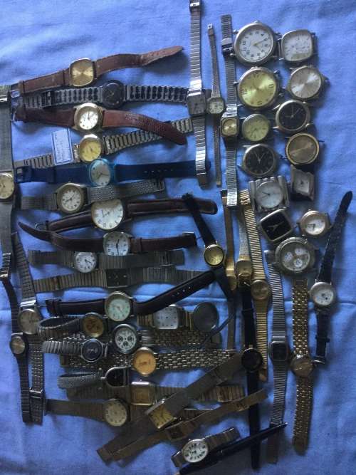 Collection of Watches  , needing TLC, ( job-Lot ), also good for spares , straps.. etc