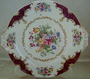 Royal Albert Cake Plate   -   "Canterbury"  Reg.No 832881