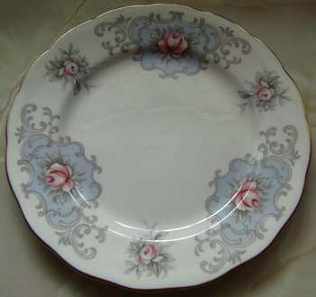 Queen  Anne  Bone  China  Teaplates - Set  of  Two