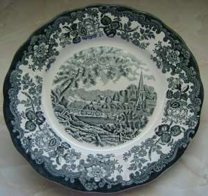 Royal  Worcester  1790  Avon  Scenes  Plate