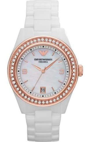 **MOTHERS DAY SPECIAL** EMPORIO ARMANI AR1472 CERAMICA - MOTHER OF PEARL