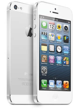 iPHONE 5 WHITE AND SILVER 16GB