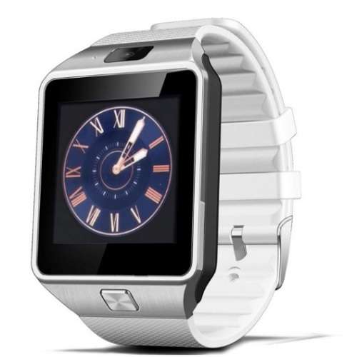 DZ09 White Smart GSM Mobile Phone | Wrist Watch