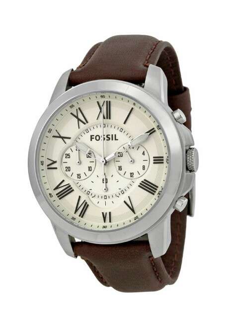 Fossil - Grant Chronograph Leather Men's Watch