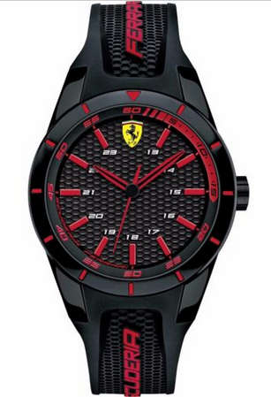 FERRARI SCUDERIA REDREV SILICONE MENS WATCH