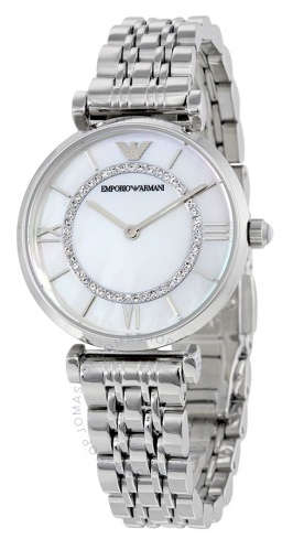#BRAND NEW# EMPORIO ARMANI Classic Mother of Pearl Dial Ladies Watch