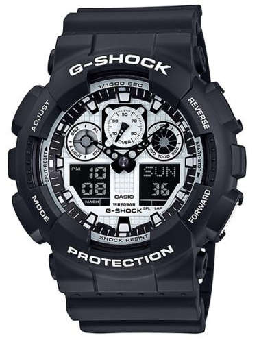 CASIO G-SHOCK GA100BW-1A MEN'S ANA-DIGI BLACK & WHITE X-LARGE WATCH #BLACKFRIDAY