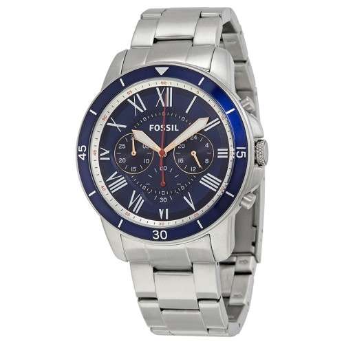 Men's Fossil Grant Sport Blue Dial Watch FS5238