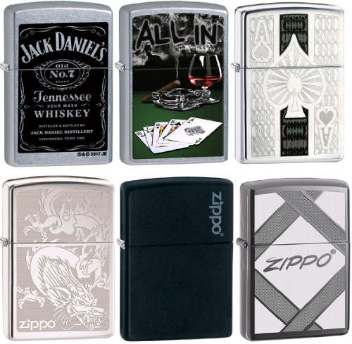 Zippo Lighter's Fathers Day Special - 6 to choose from