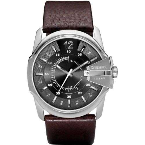 Diesel Leather Master Chief Men's Watch DZ1206 - LAST ONE