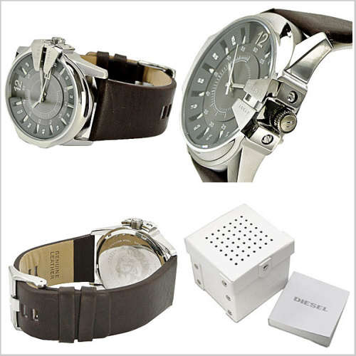 Diesel Leather Master Chief Men's Watch DZ1206 - LAST ONE