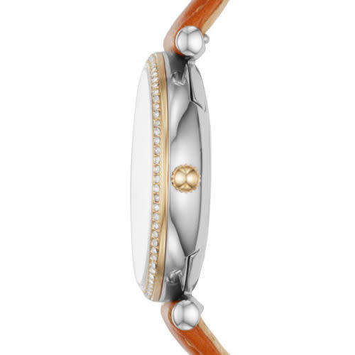 Fossil Ladies Carlie Brown Leather Watch ES4344 - LAST ONE