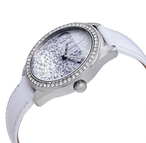 GUESS Glitter Girl Crystal Silver Glitter Dial