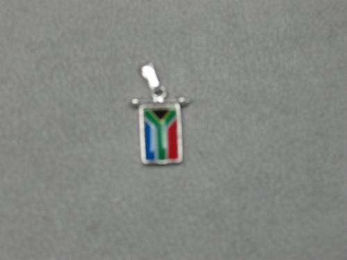 sterling silver south african flag charm