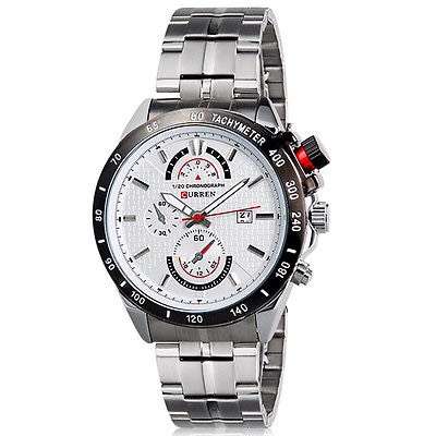 New CURREN 8148 Men's Boy's Stainless Steel Analog Watch with Date Display M.
