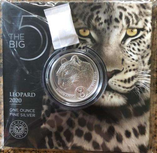 Newly released big 5 leopard 1oz silver