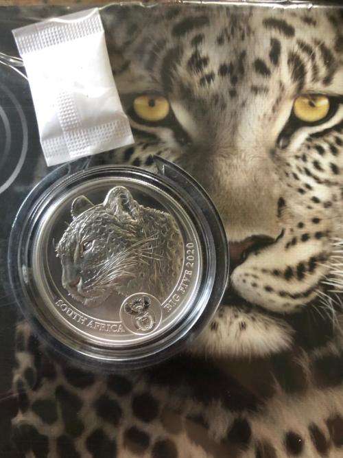 Newly released big 5 leopard 1oz silver
