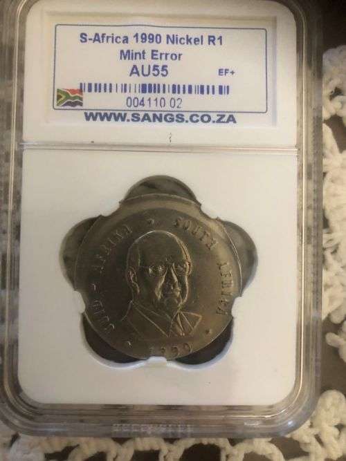 1990 error R1 coin