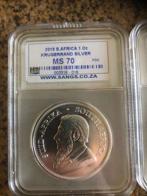 2018 silver krugerrand Ms70