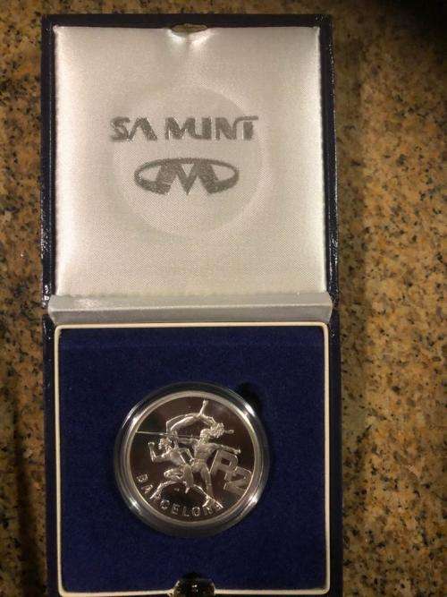 1992 Barcelona 1 oz silver