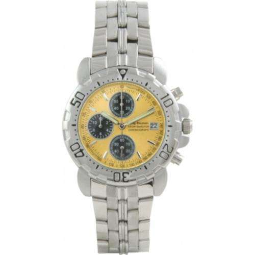 Krug Baumen Sportsmaster Yellow Sports Chronograph Watch 7186G-Y