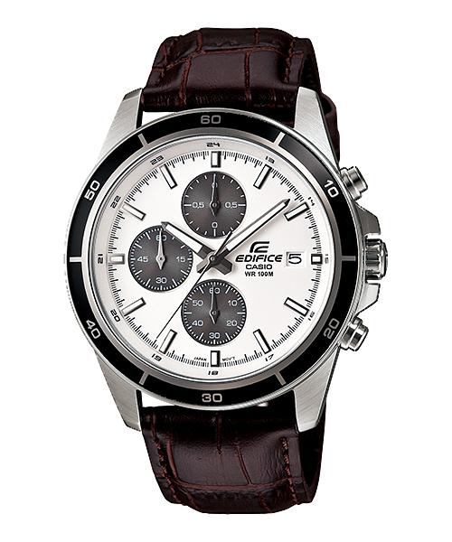 Casio Edifice EF-526L-7AV Leather Chronograph
