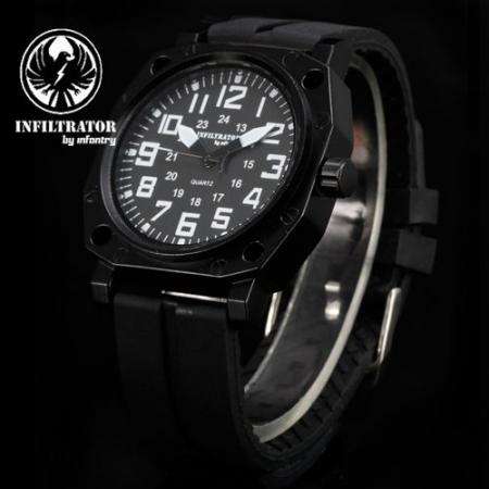 Infantry Army Quartz Watch Rubber Strap