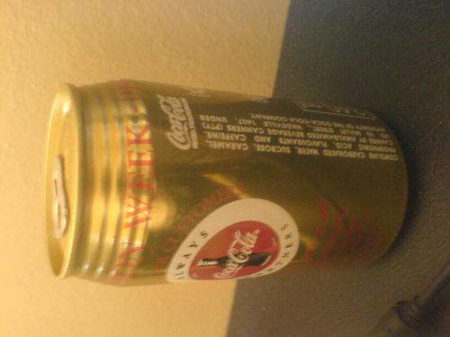 Golden collectable 1993 Coca Cola 340 ml can