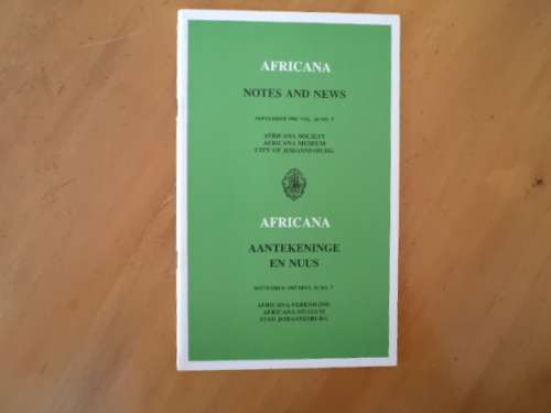 Africana Notes and News: Disaster at Intombi Spruit, March 1879. [R50.00 postage extra]