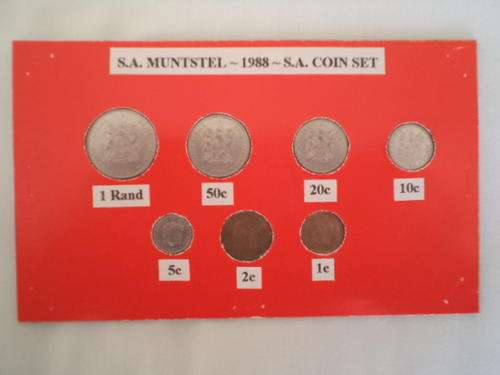 SA Muntstel 1988 ; R1-00 tot 1c  [7 munte]