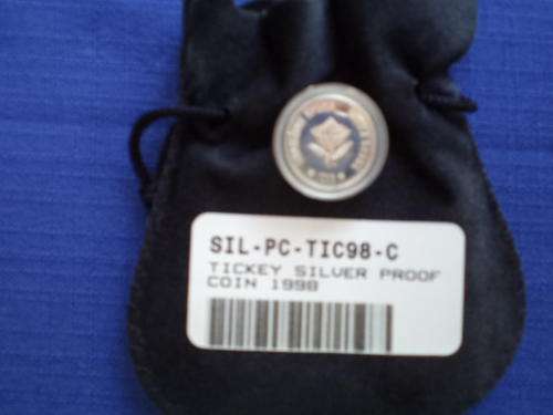 1998 Jackass Penguin Sterling Silver Proof Tickey (21/2c). [SA shipping free]