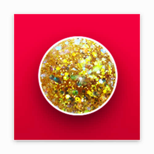 UV Glitter Gel Gold