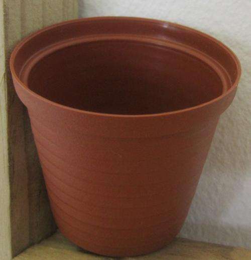 Plastic Plant Pot 5cm Terracotta