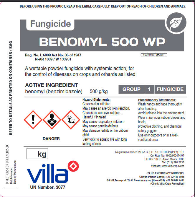 BENOMYL 500 WP 1KG