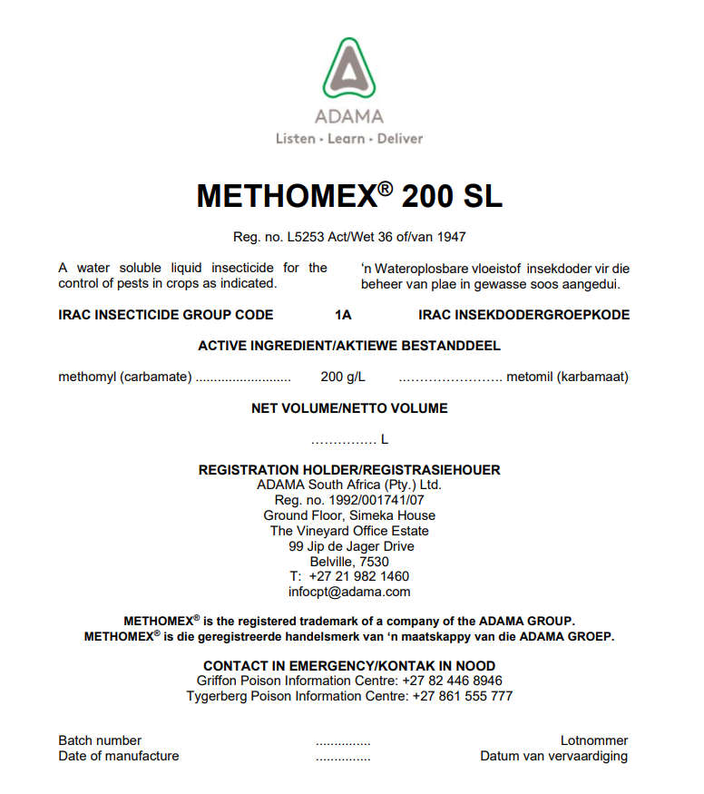 ADAMA Methomex® 200 SL 5l