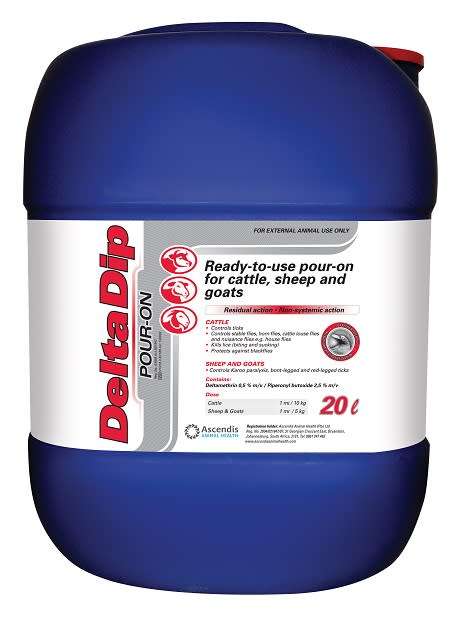 Deltadip Pour On 20lt Kyron Animal Health