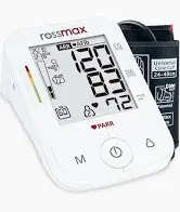 BP Meter Rossmax X9 Auto Arm - detects arrythmia ,defibrillation , premature contraction, achycardia