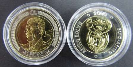 MANDELA 2008 BIRTHDAY R5 COIN - ENCAPSULATED