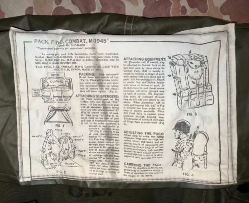 US Army M1945 Field Pack