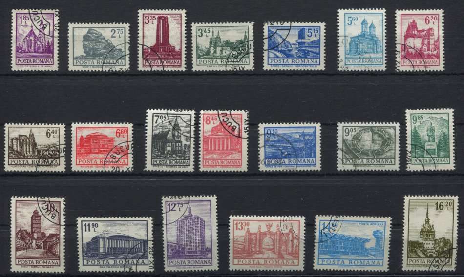 Romania - Buildings complete set