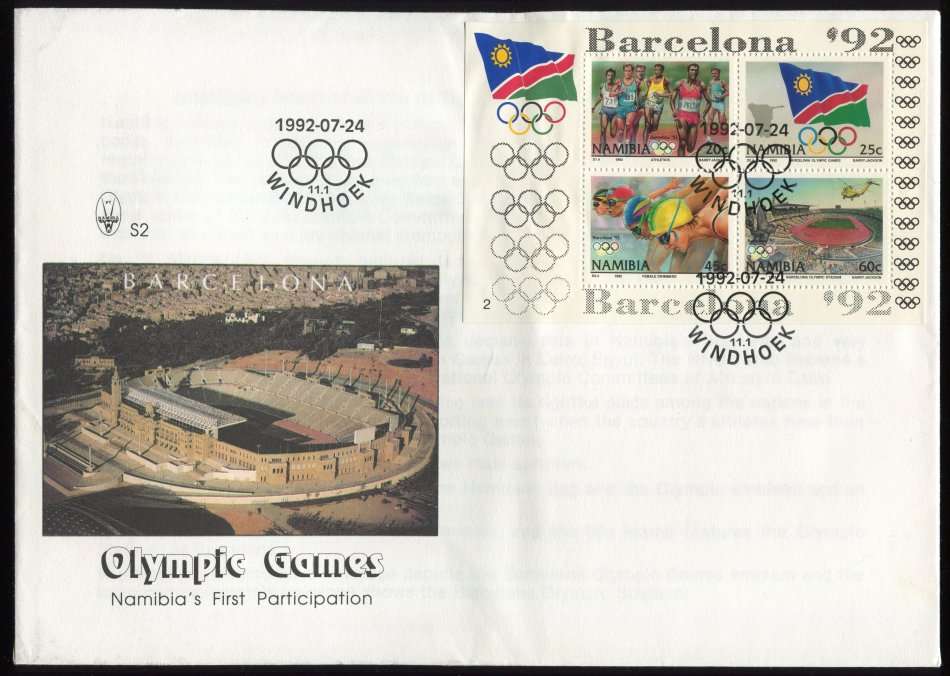 Namibia - FDC - Miniature Sheet