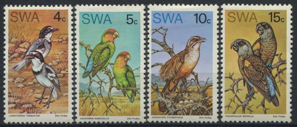 SWA - Birds - 1974 - MNH