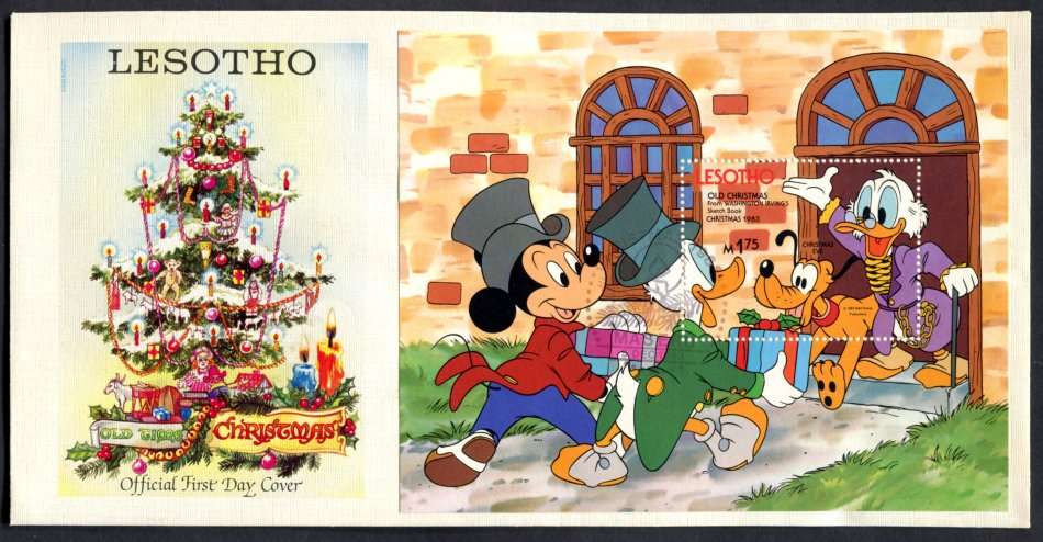 Lesotho  -  1 x Miniature Sheet  FDC - 1983