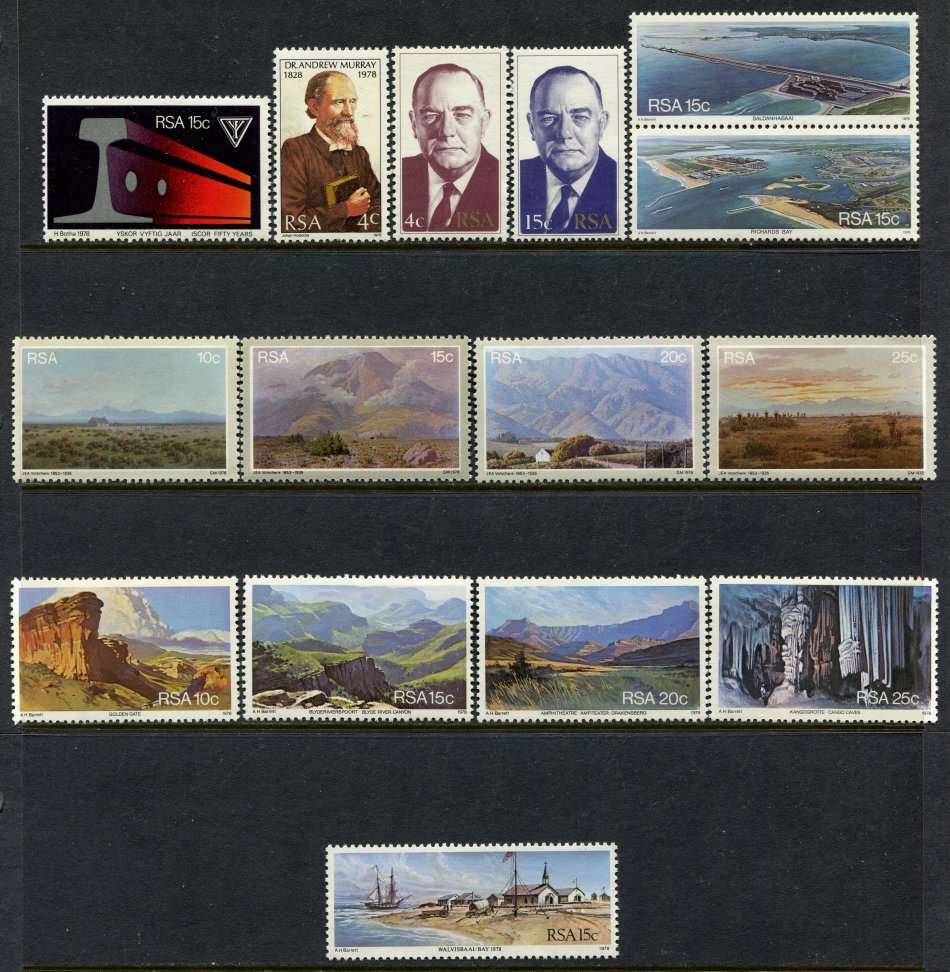 RSA - 15 Stamps of 1978 - MNH