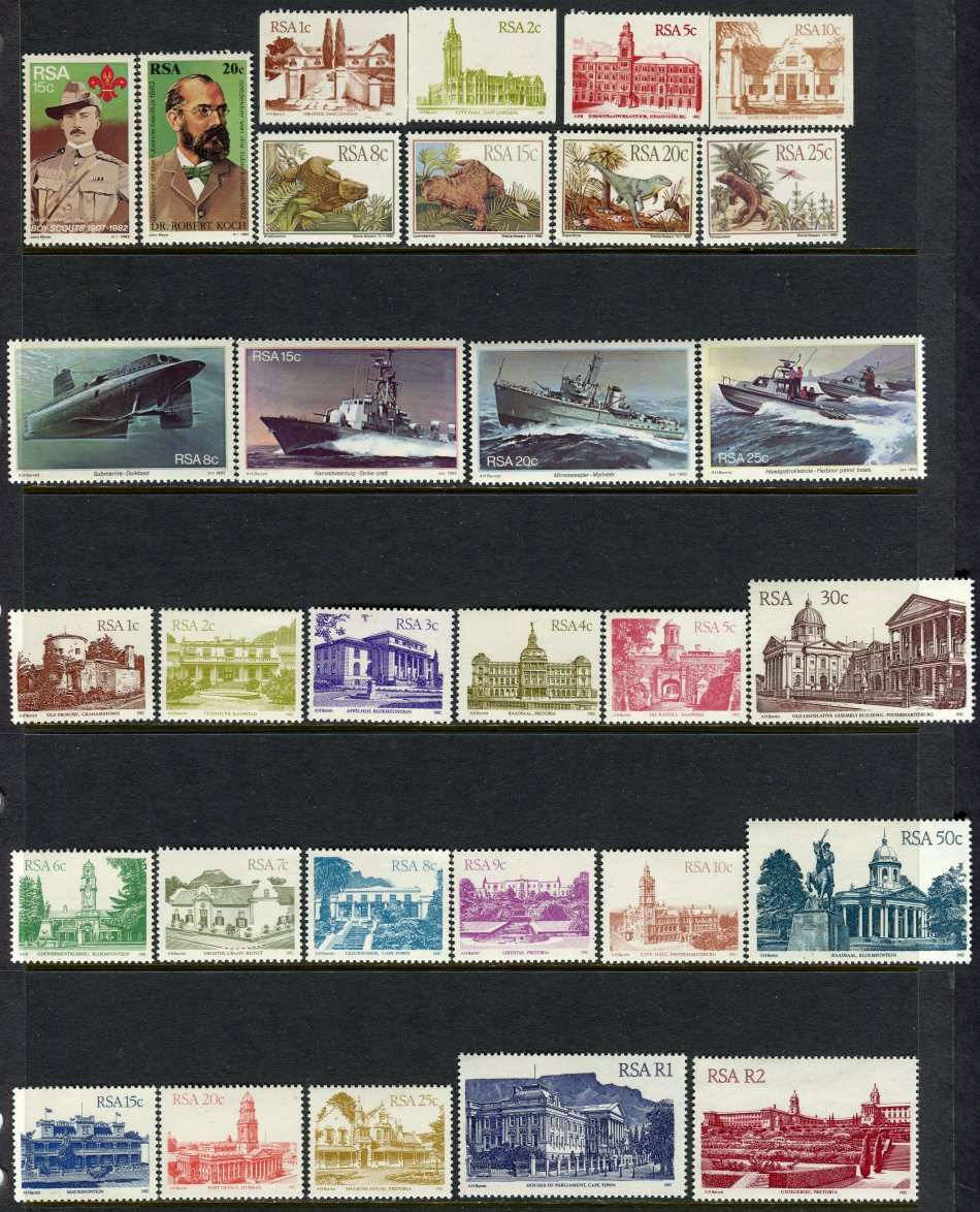 RSA - 31 Stamps of 1982 - MNH